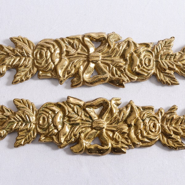 Vintage Brass Furniture Embellishments Etsy