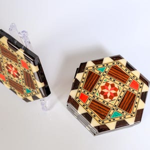 Sottobicchieri unici e vintage. Set da 6.