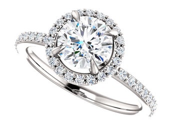 Baby Pink Topaz Engagement Ring 14k White Gold Baby Pink Etsy
