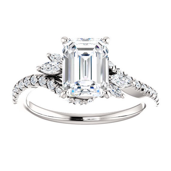 14k White Gold VS/SI GH, Lab Grown Diamond Twist ByPass Engagement Ring 14k White Gold VS/SI GH, Lab Grown Diamond Twist ByPass Engagement Ring
