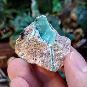 Natural Chrysocolla with Druzy on Matrix for Home Decor / 24.05g / Energy Work / Crystal Healing / Collection / Gifting for Her & Him