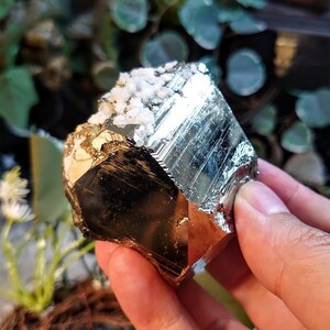 382g Beautiful Pyrite &quot;Fool&#39;s Gold&quot; Cluster with Quartz from Huanzala Mine, Peru, for Collection / Home and Altar Decor / Gifting