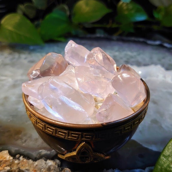 Gemmy Polished Rose Quartz Slabs/Free Form in Small/Medium/Large for Crystal Healing/ Reiki/ Meditation/ Crystal & Mineral Collectors