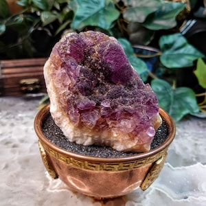 Purple Fluorite Cluster From La Navidad Mine, Mexico for Altar Decor / 258g / Small Cabinet Class / Collection