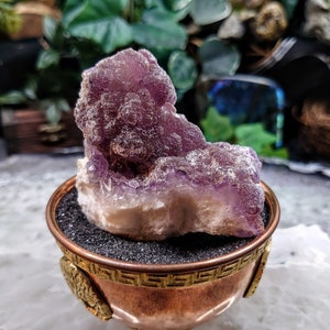 Purple Fluorite Cluster From La Navidad Mine, Mexico for Altar Decor / 211g / Small Cabinet Class / Collection