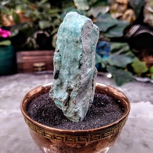 Natural Chrysocolla with Druzy on Matrix for Home Decor / 89.45g / Energy Work / Crystal Healing / Collection / Gifting for Her & Him