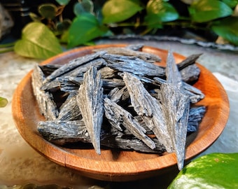 Black Kyanite Blades from Brazil for Meditation / Grids / Cord Cutting / Metaphysical / Jewelrycrafting