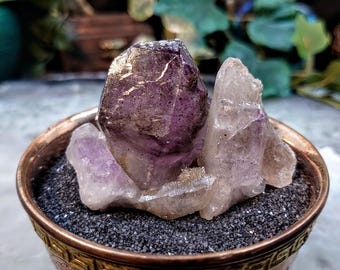 ジンバブエ産チブクアメジスト、シャンガーン水晶、シャンガーン