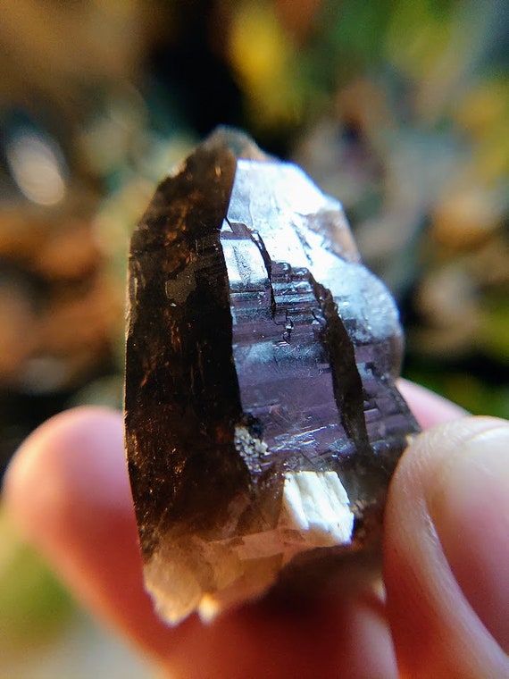 53.3g 天然スモーキークォーツクラスター 長石付き マラウイ産