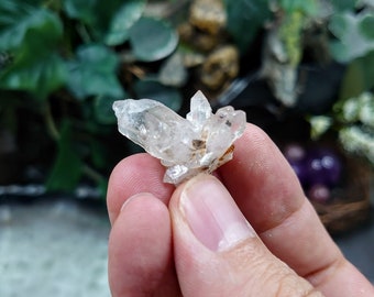 ナミビア産の小さな透明クォーツクラスター / 7.52g / サムネイル標本