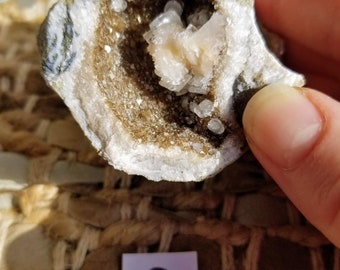 Mini Geode Di Cristallo Di Calcite – Pietra Minerale Naturale, Diametro 3/4 Cm, Potente Amplificatore Energetico