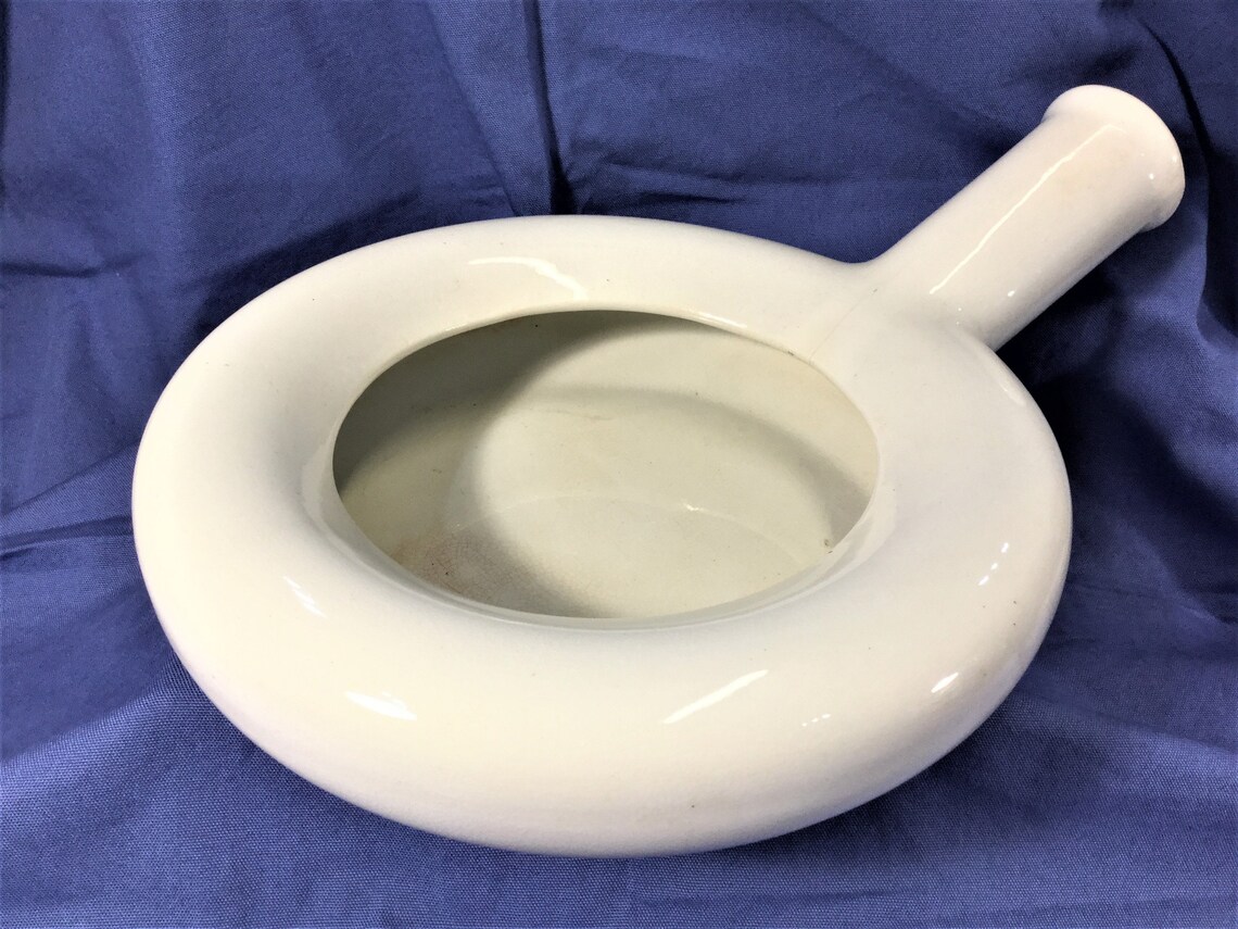 Vintage bedpan Vintage Medical Vintage Ceramic bedpan Etsy