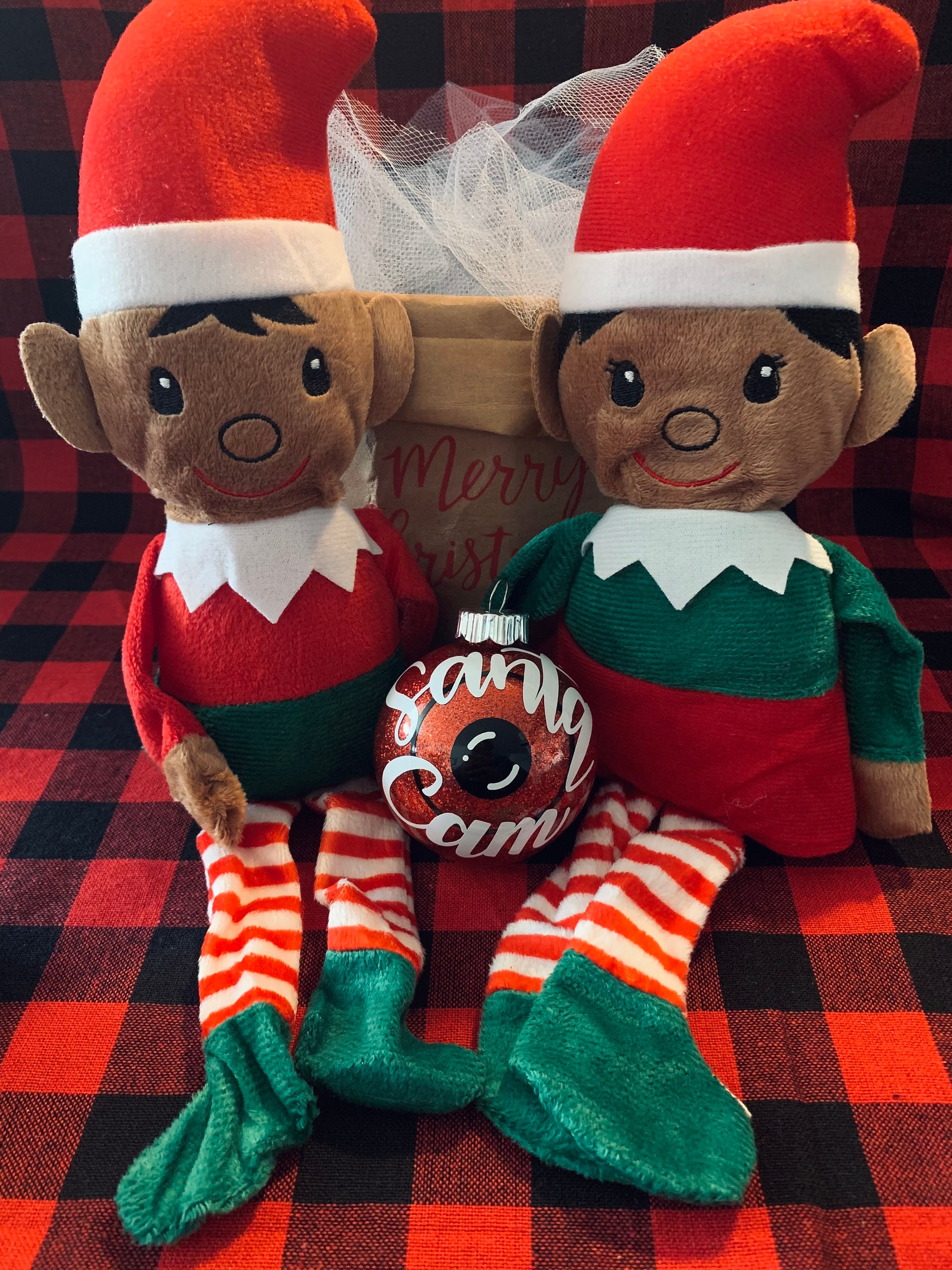 Dollar Tree African American Plush Elves Black Santa's Helpers