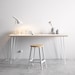 White Top White Legs - Scandinavian Style - Desk 