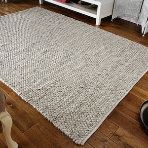 Savannah Grey Wool Contemporary Rug