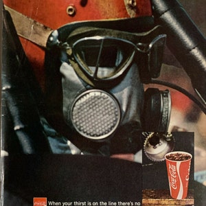 Vintage 1971 Coca-Cola It&#39;s The Real Thing Race Car Dragster Print Ad Advertisement