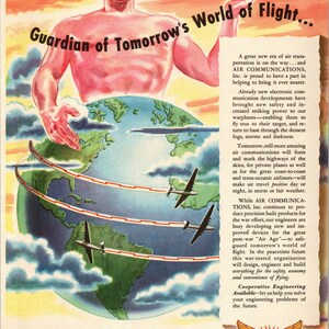 Vintage 1944 WWII Air-Com Communications Products Print Ad Advertisement