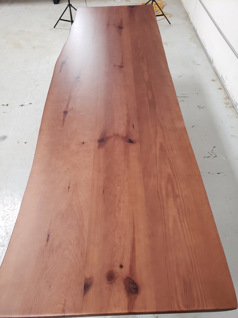 8/'9 Live Edge Console Table Dining Table Handmade Sofa Table Mid Century Modern Entry Table T005