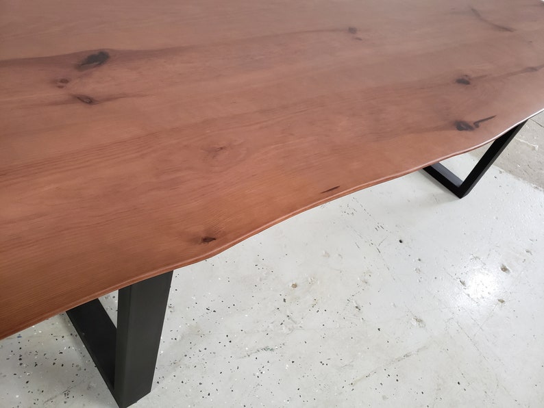 8/'9 Live Edge Console Table Dining Table Handmade Sofa Table Mid Century Modern Entry Table T005