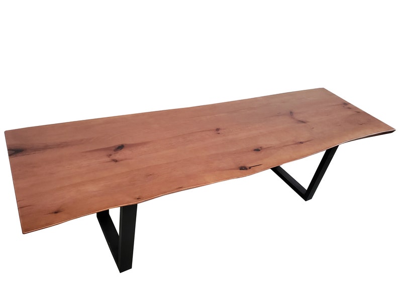 8/'9 Live Edge Console Table Dining Table Handmade Sofa Table Mid Century Modern Entry Table T005