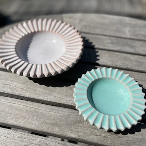 Decorative dishes by ESLAU pottery / Danish modern / Mid century modern ceramics / ceramic bowl / scandinavian design / Vintage home decor