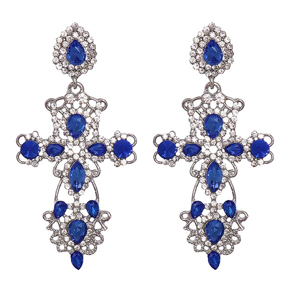 Pendientes de barroca Art Deco en metal - España