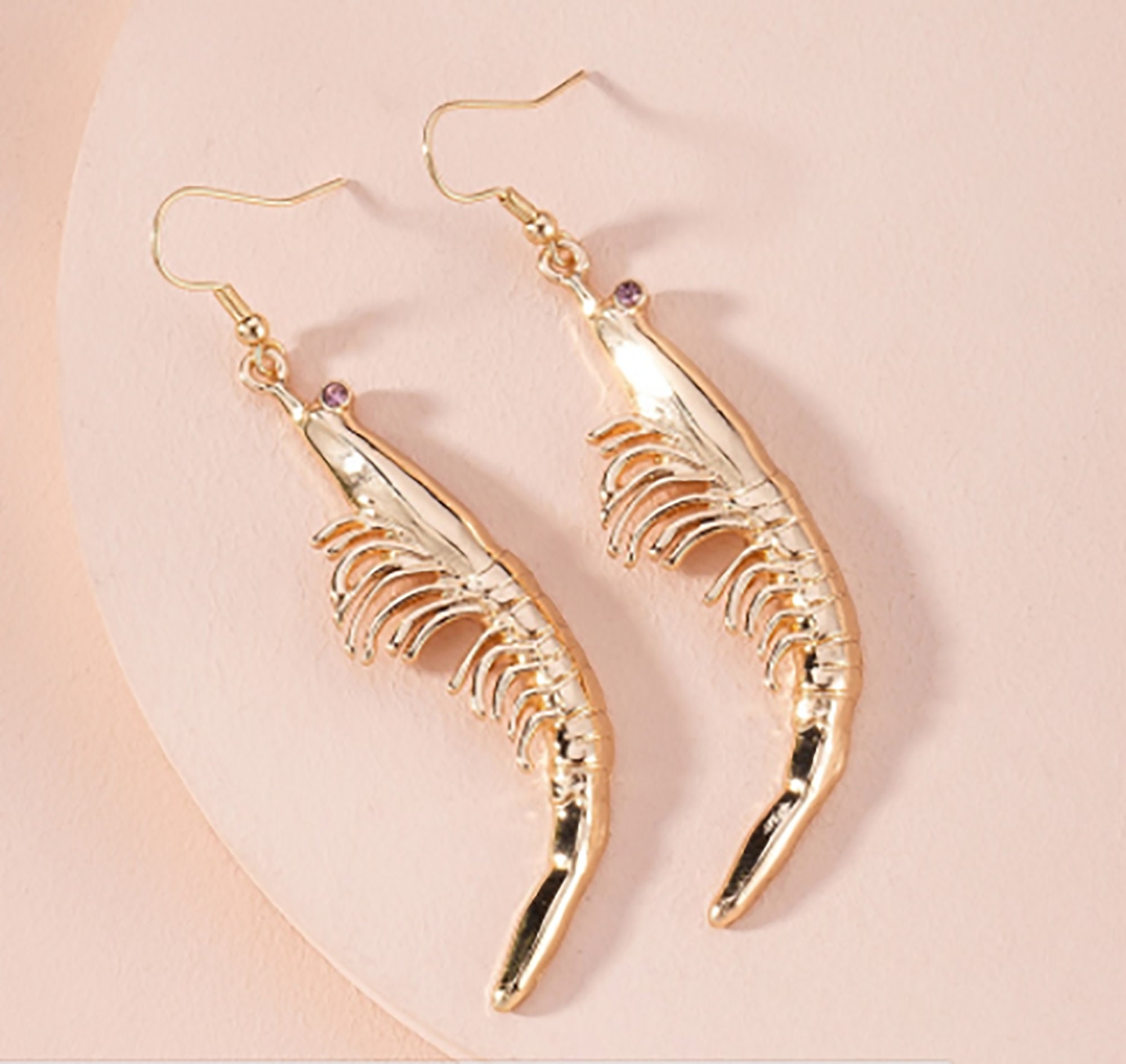 Shrimp earrings best sale