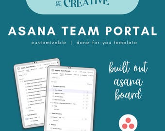 Portal de equipo: plantilla de tablero de proyectos de Asana para el software de gestión de proyectos de Asana