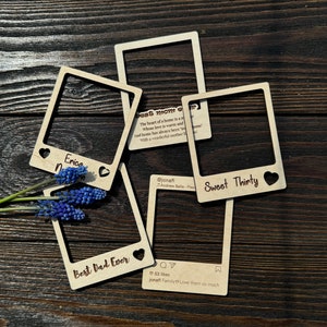 Personalized Wooden Magnet Photo Frame | Fridge Photo Magnet | Custom ...