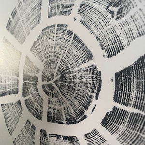 Tree ring wood print checked oak Father’s Day gift paper anniversary