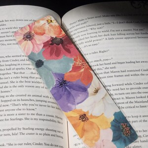 Floral-Themed Bookmark | Bookish Gift | Book Lover | Flowers | Laminated | Made At Home | Small Business