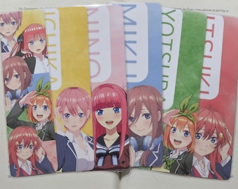Quintessential Quintuplets Anime Bookmark