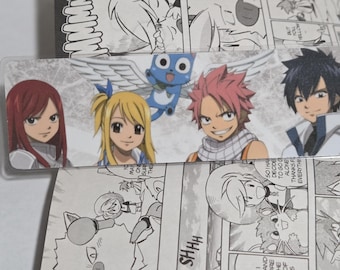 Fairy Tail Anime Bookmark: Laminated Cardstock Manga Gift