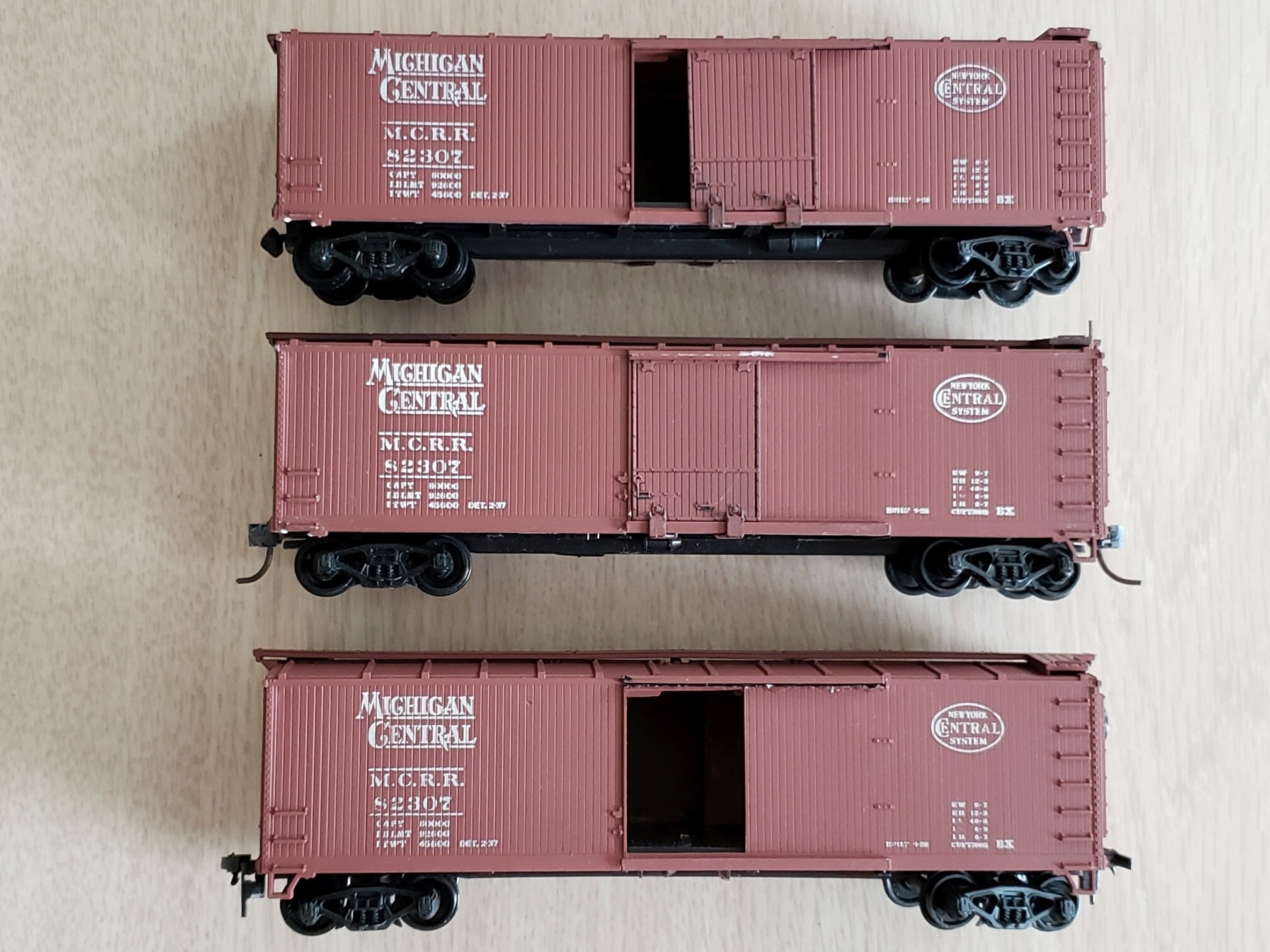3 HO Scale Michigan Central Boxcars Read Descrip Etsy