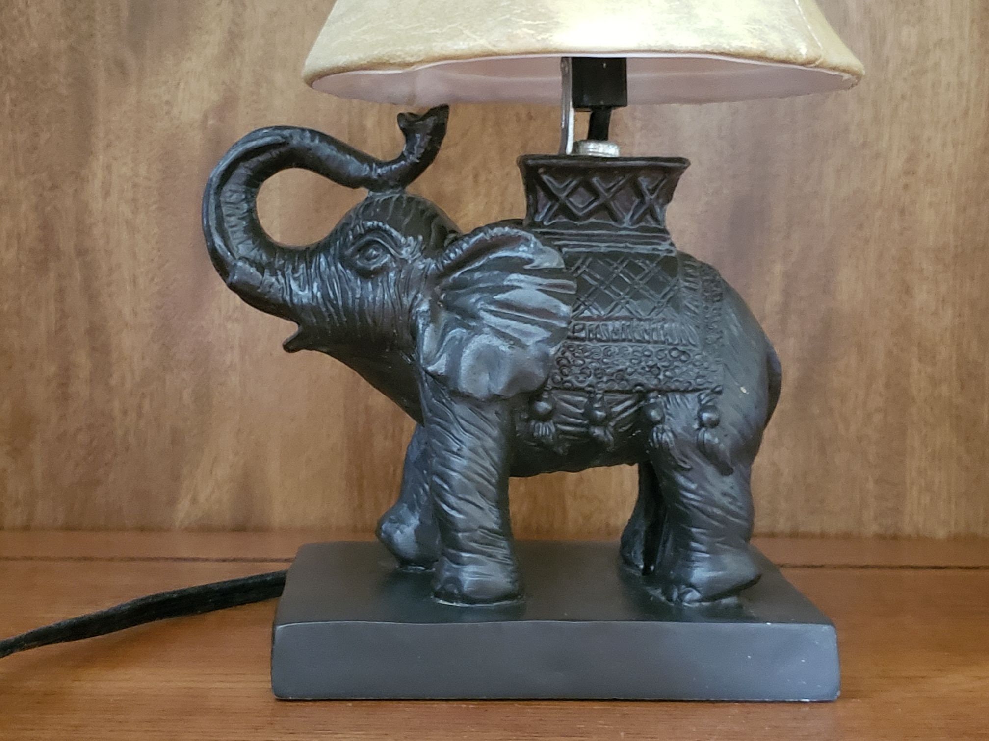 Vintage Elephant Lamp Table Light Working Accent Lamp Etsy
