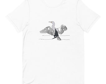 Cormorant Manches Courtes Coton Unisexe T-Shirt