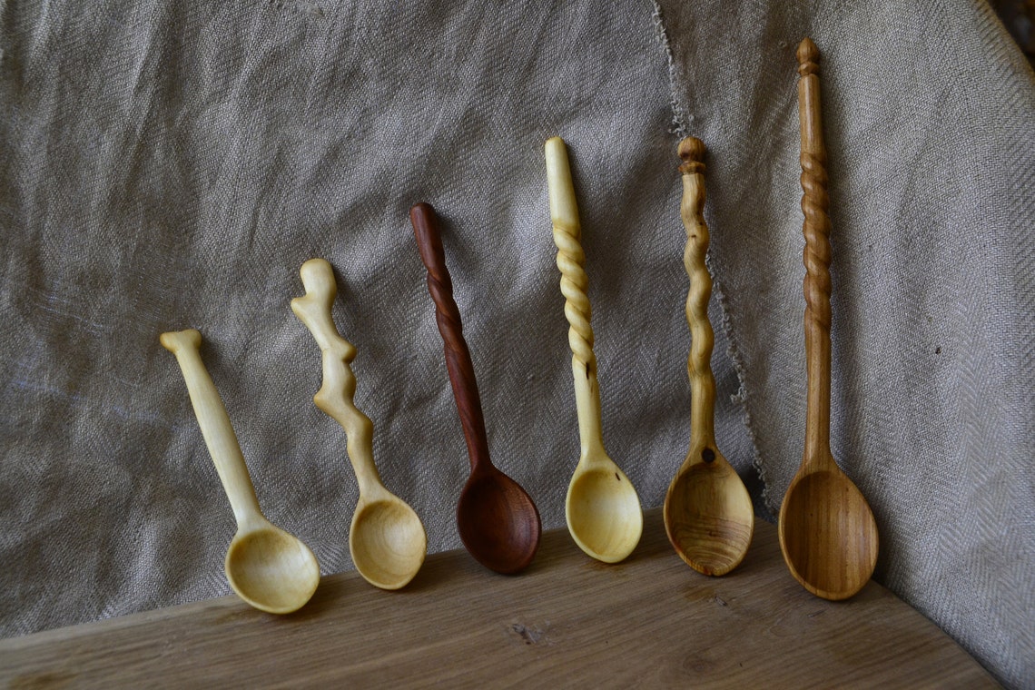 Hand carved wooden spoon handmade original designe spoon Etsy