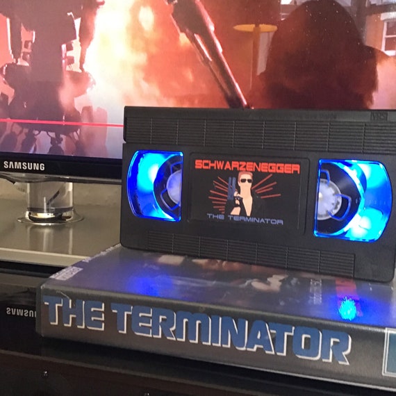 Vhs Lamp The Terminator Movievhs Light Retro Movie Etsy