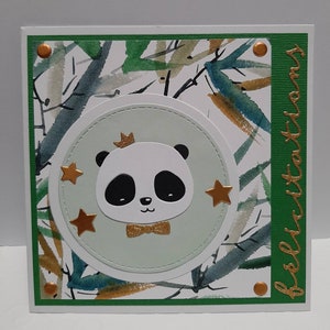 Carte de naissance panda