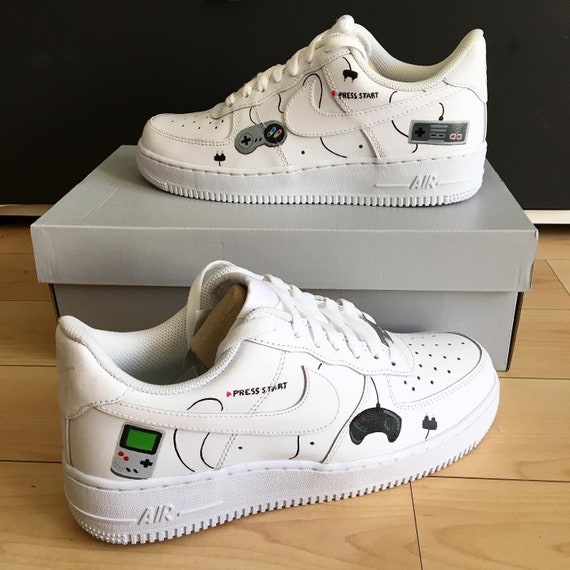 Custom Nike Air Force 1 Af1 Retro Gaming - Etsy