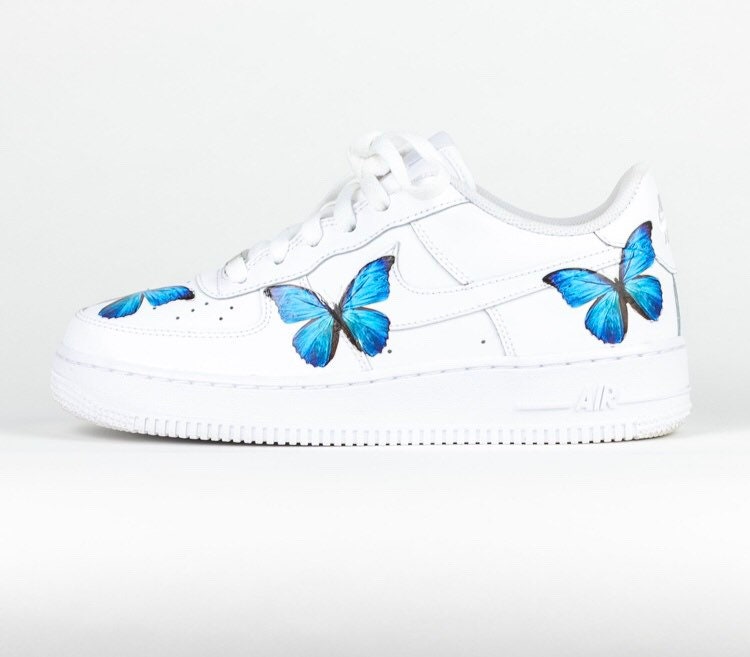womens butterfly air force ones