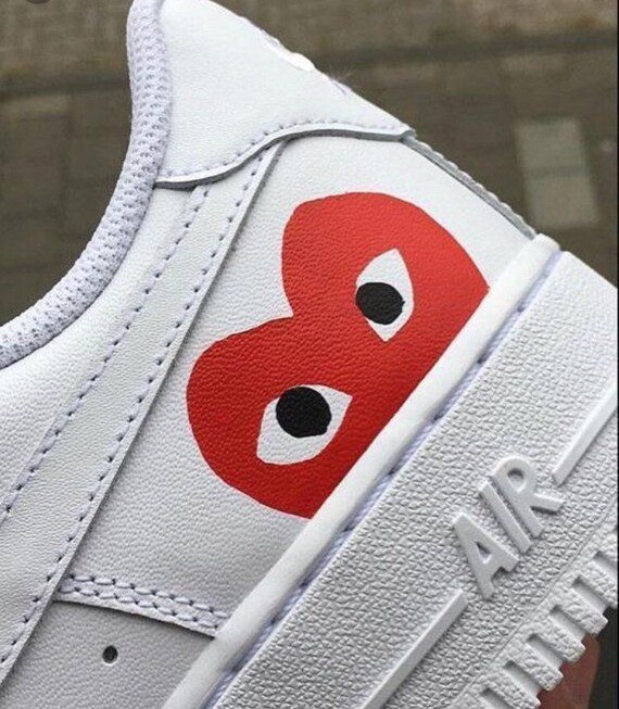 custom air force 1 comme des garcons