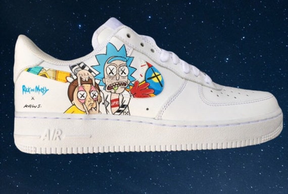 nike air force rick and morty