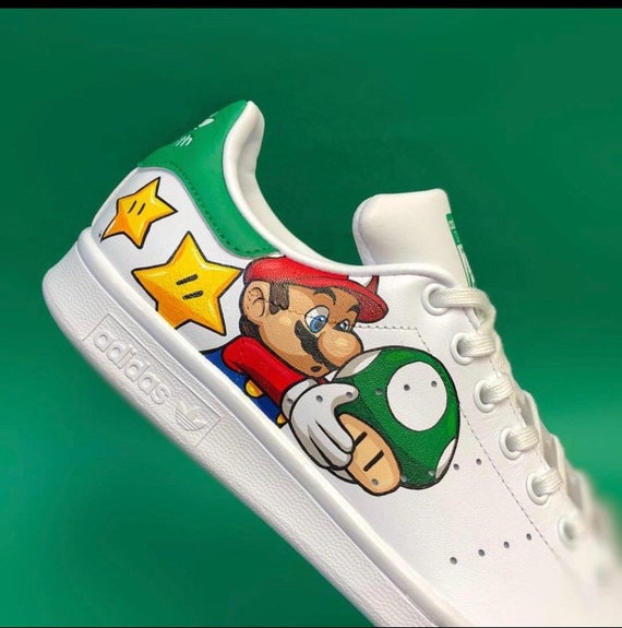 Custom Mario shoe adidas Stan Smith | Etsy