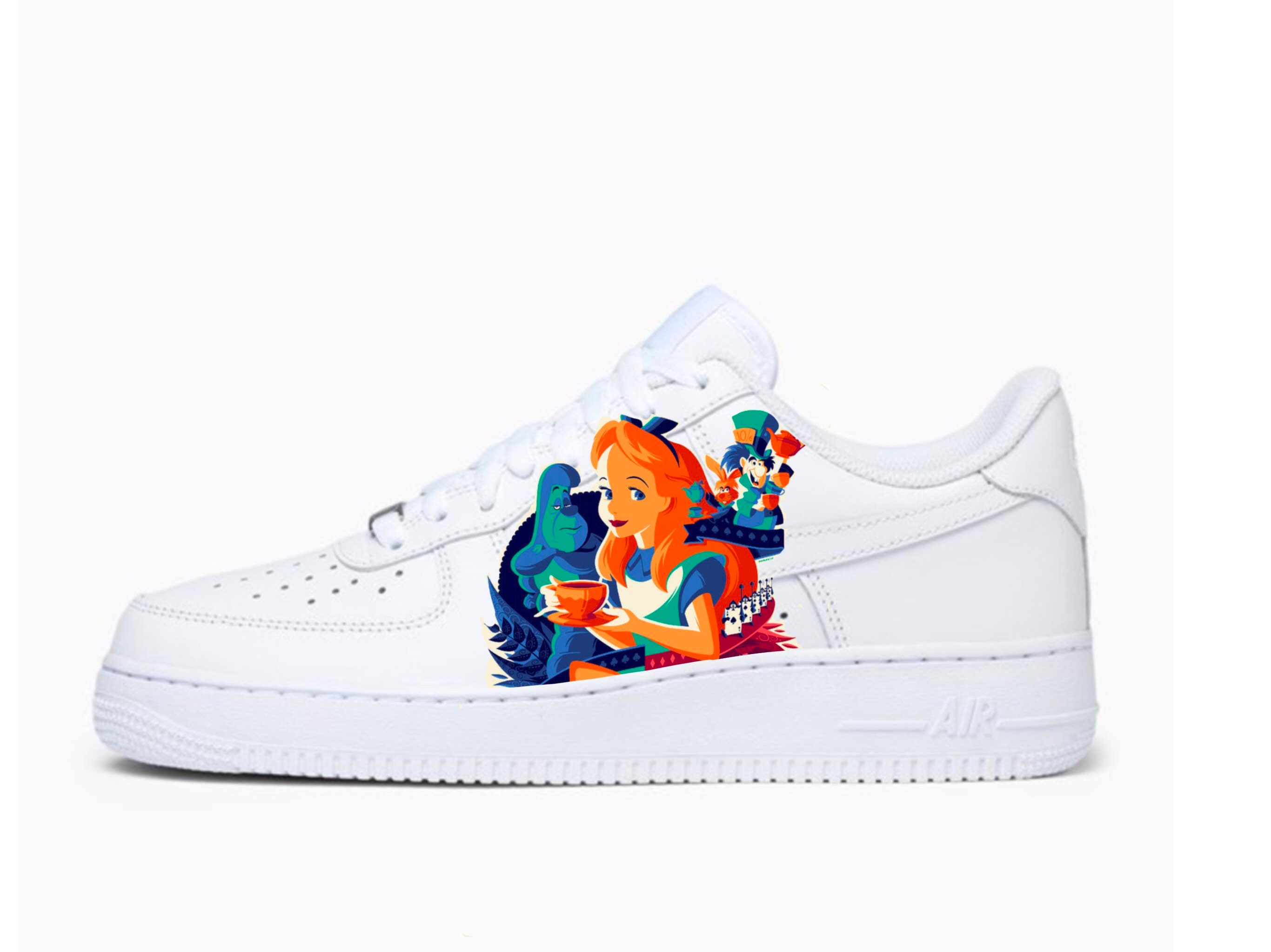 Custom Nike Air Force 1 Disney Alice in 