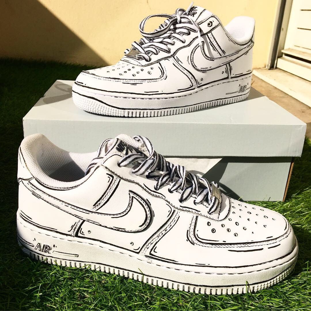 nike air force 1 cartoon