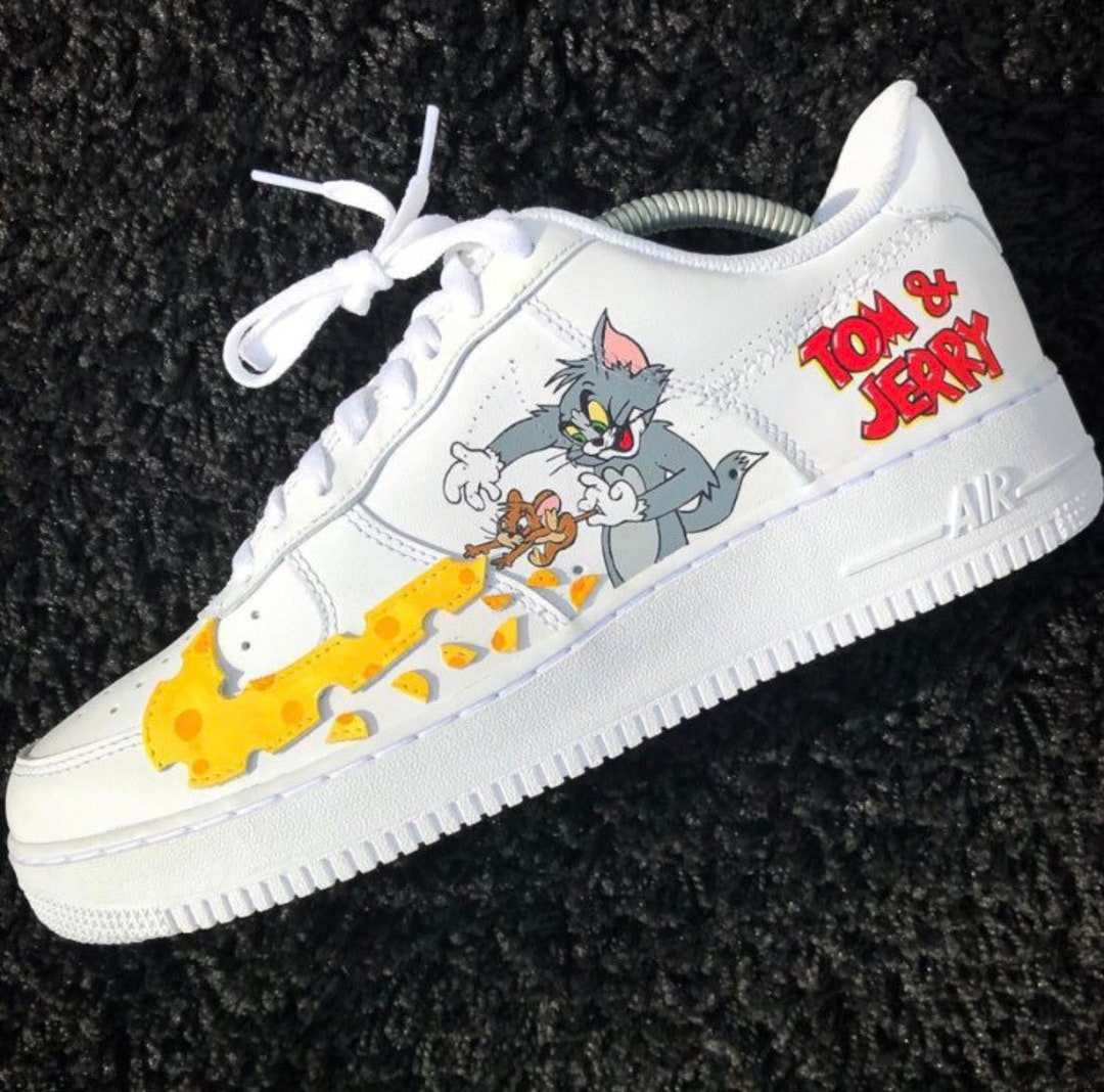 siguiente El uno al otro Pensionista Personalizado Nike Air Force 1 Tom y Jerry - Etsy España