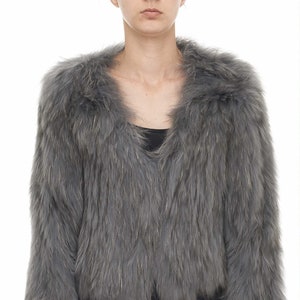 Knitted fur coat hot sale