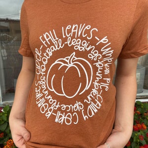 Fall graphic tee | women&#39;s clothing | fall shirt | trending | comfy | plus size