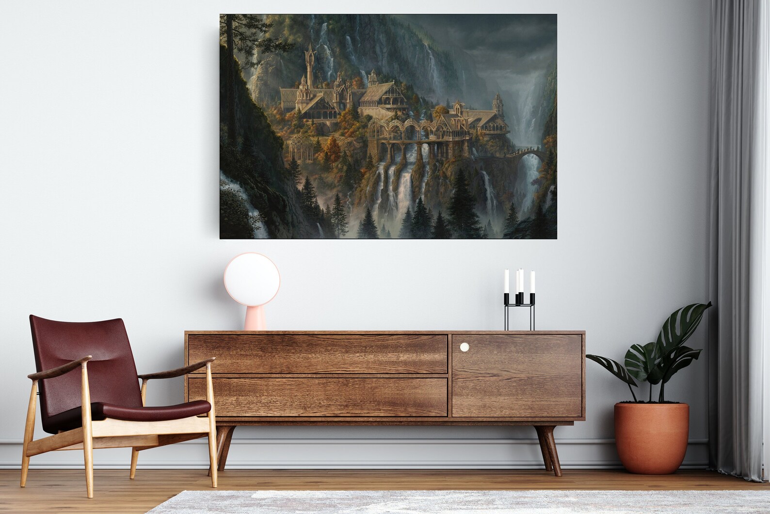 Lord of the Rings Large Canvas Print Etsy